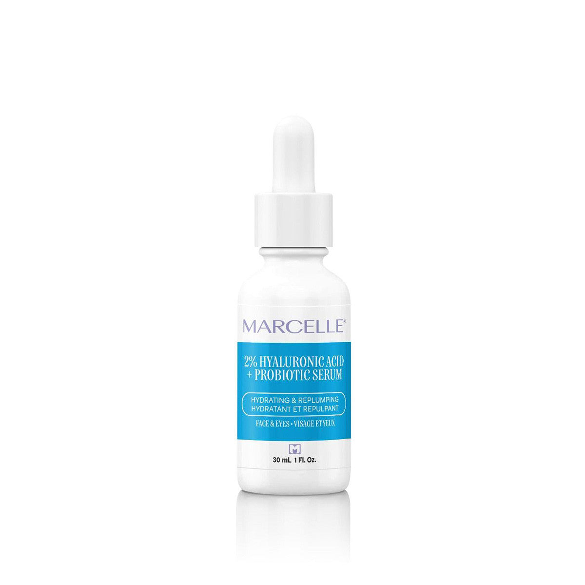 2% Hyaluronic Acid + Probiotic Serum - 30mL – Marcelle