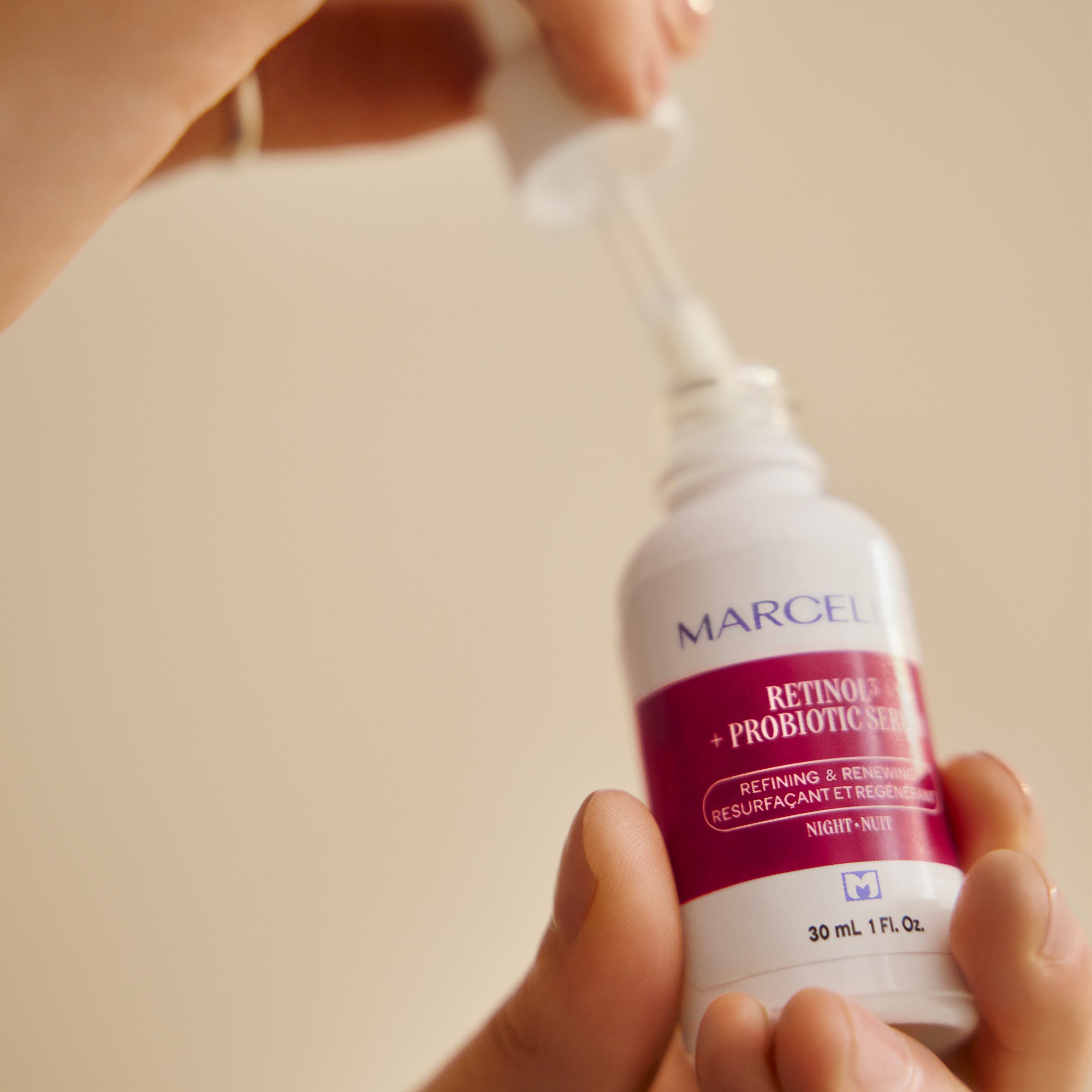 Sérum de Nuit retinol³ + probiotique 30 ML - Marcelle
