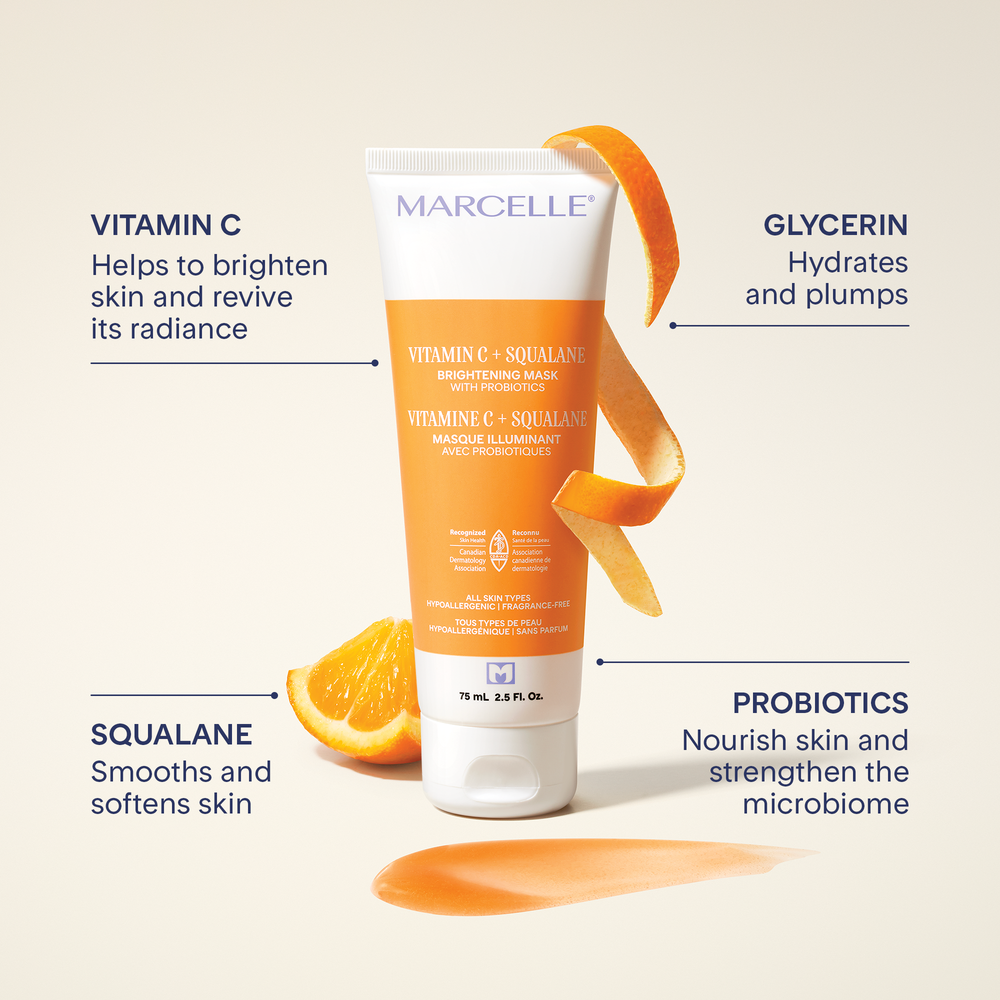 Vitamin C + Squalane Brightening Mask with Probiotics