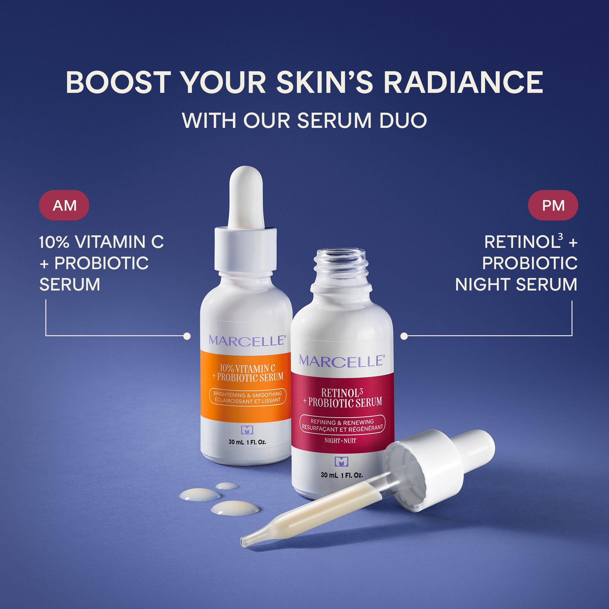 Shop 10% Vitamin C + Probiotics Serum - 30 mL by Marcelle for CA$39.95